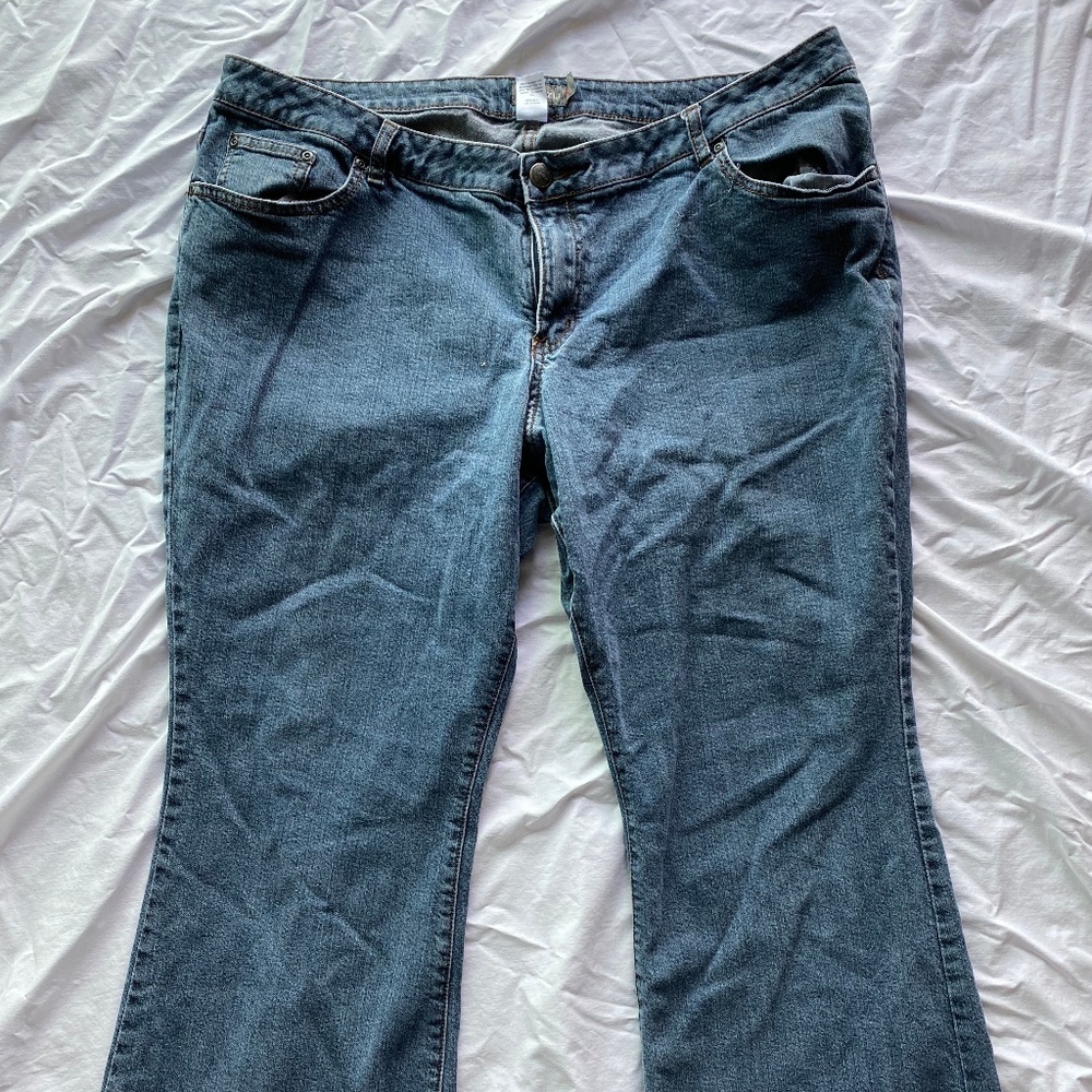 Venezia Size 5 RED Petite (22) Stretch Flare Jeans